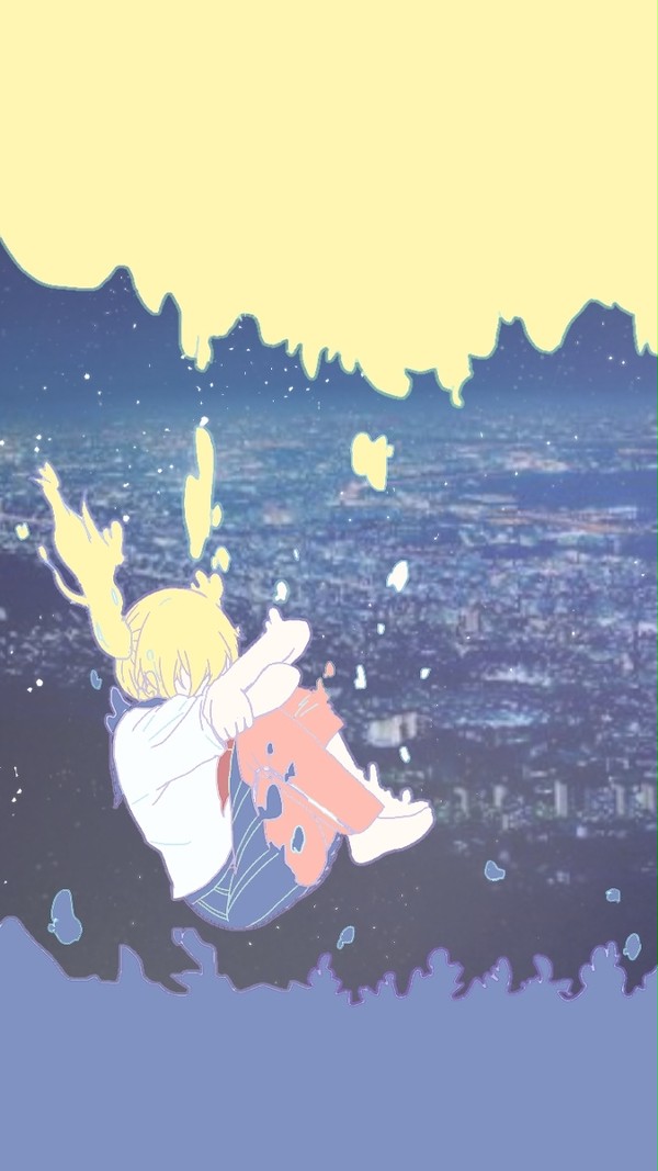 溶けて落ちる
