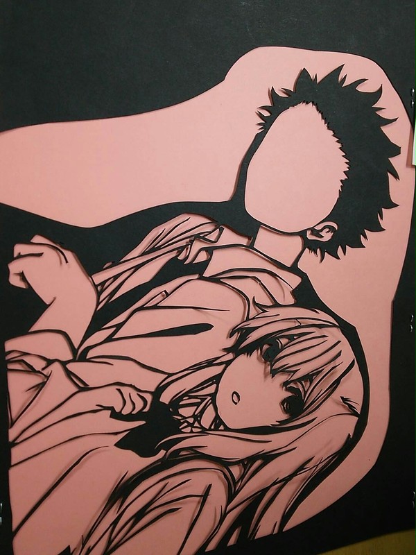 【聲の形】やーしょとしょうこちゃん【切り絵】
