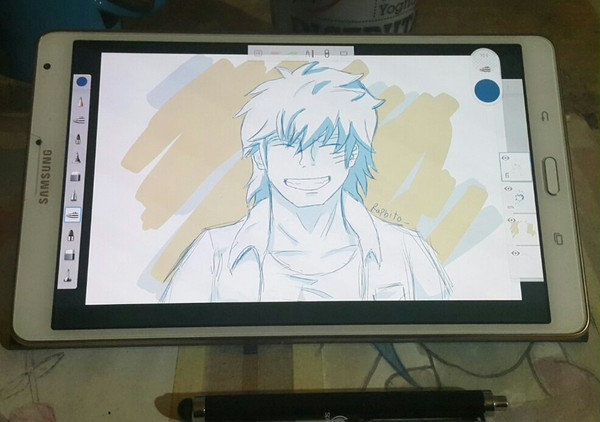 Sketching in Galaxy Tab