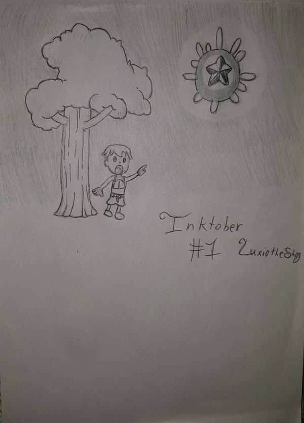 inktober #1 the star in the sky