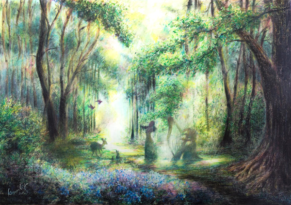 色鉛筆画「Forest of life」