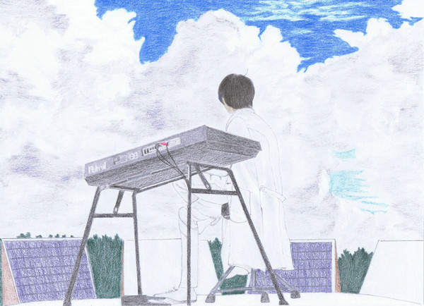 朝霧高原にて（模写）