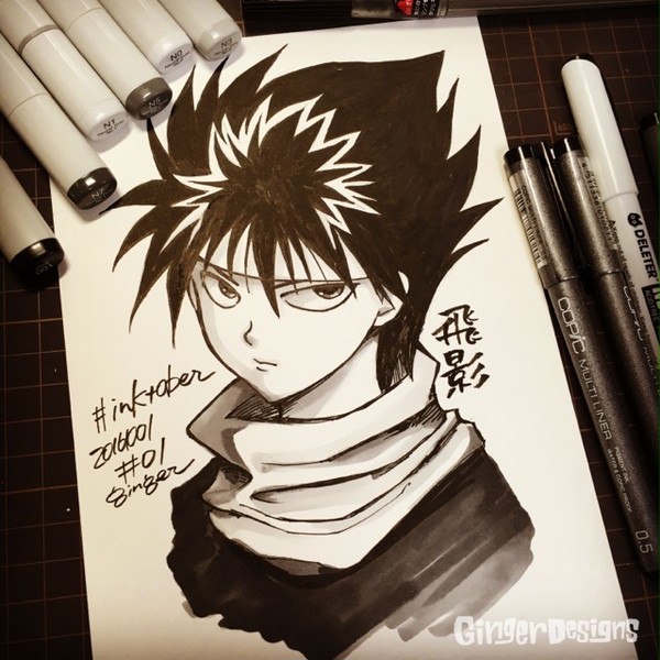 #inktober Day 01-07詰め