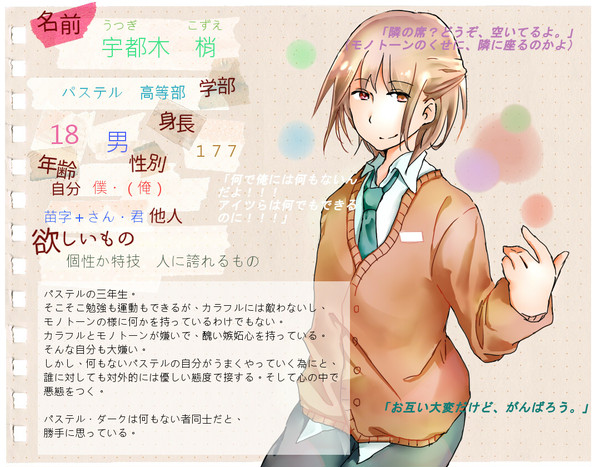 「たりいろ」宇都木梢「学生証」