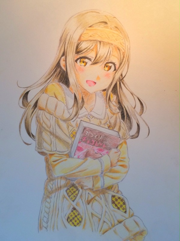ラブライブ!サンシャイン!! 国木田花丸 色鉛筆 模写