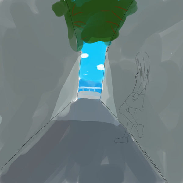 海辺の路地裏