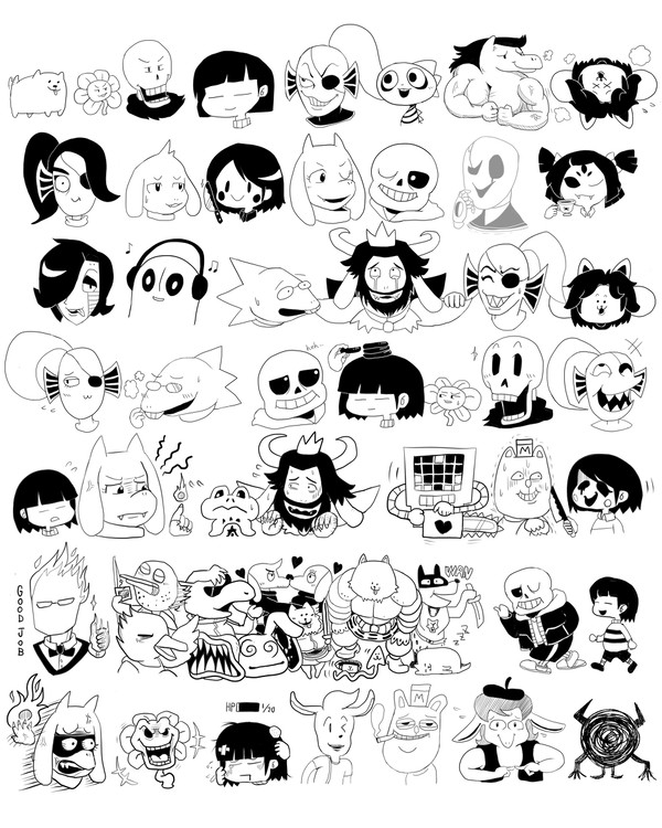 自分の絵柄でアンダーテール