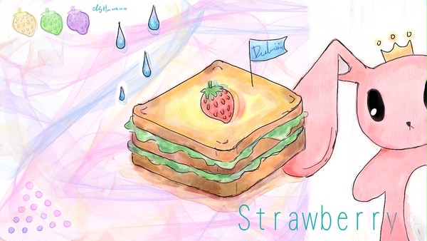 草莓吐司