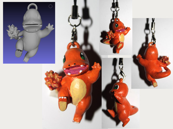 Charmander 3D Keychain