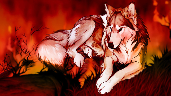 Wolf In Fire