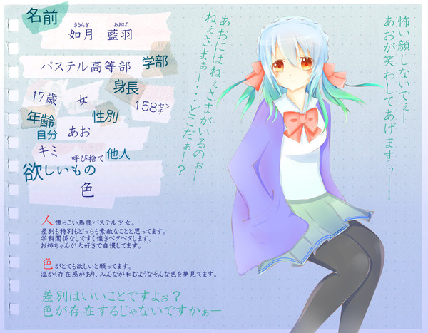 「たりいろ」如月 藍羽「学生証」