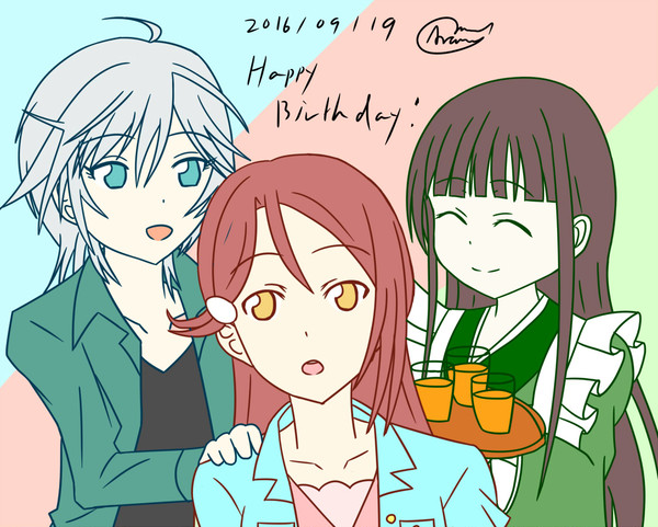 2016/09/19 アーニャ、梨子、千夜生誕祭絵