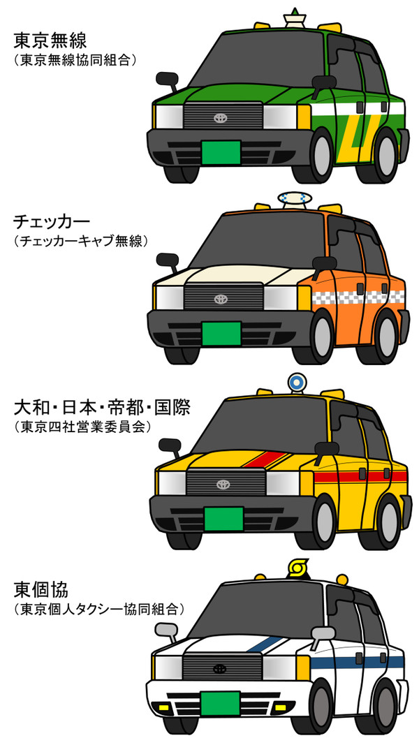 東京のタクシー