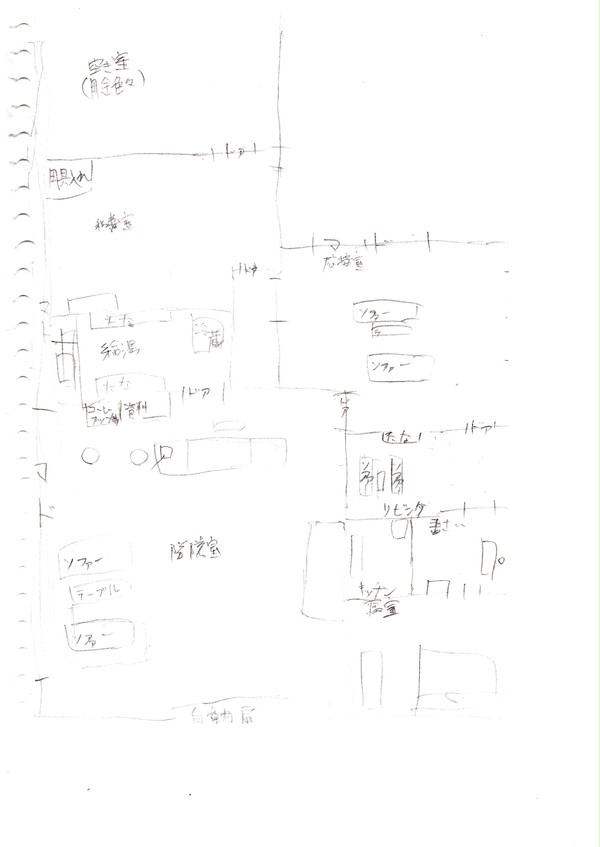 (再)【自分用資料】隊長室周辺見取り図【フリー素材ではない】