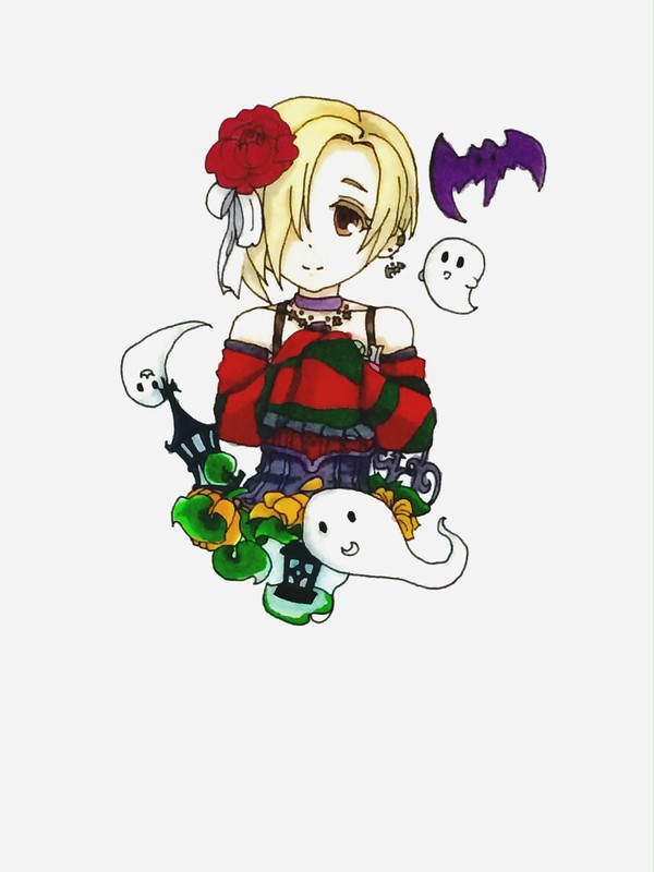 小梅ちゃん　アナログ絵
