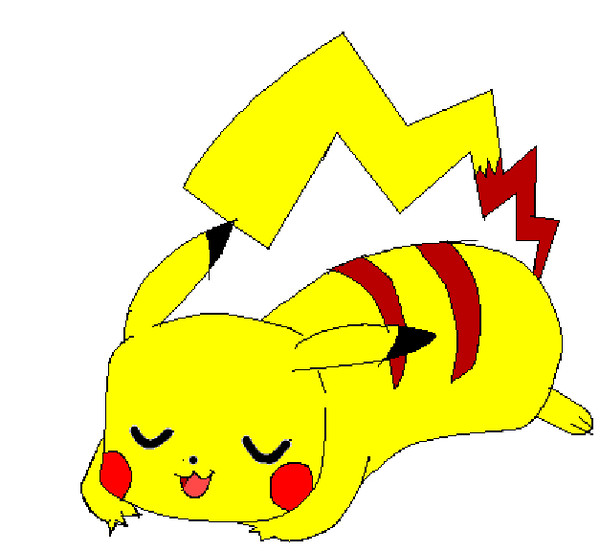 眠るピカチュウ