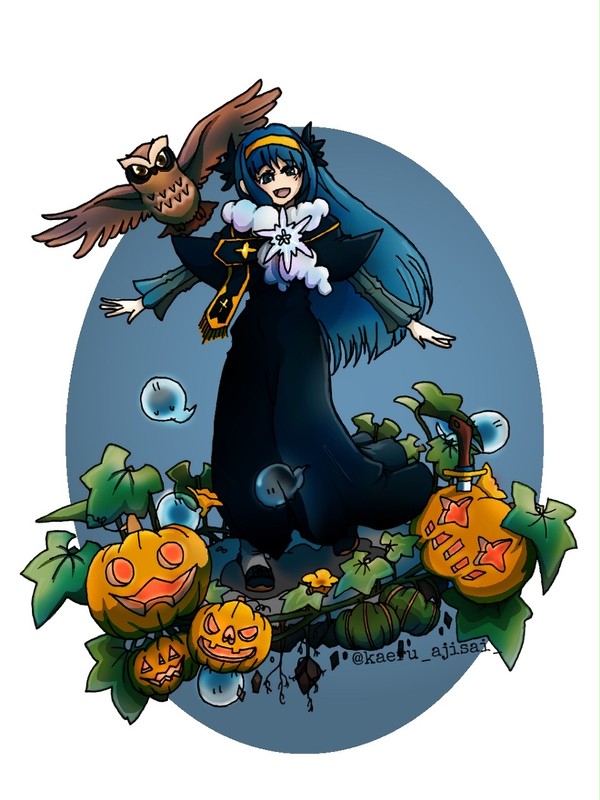 シュエット(ハロウィン絵)