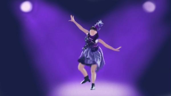 ライトを浴びてとてもかっこよくタップダンスするれにちゃん