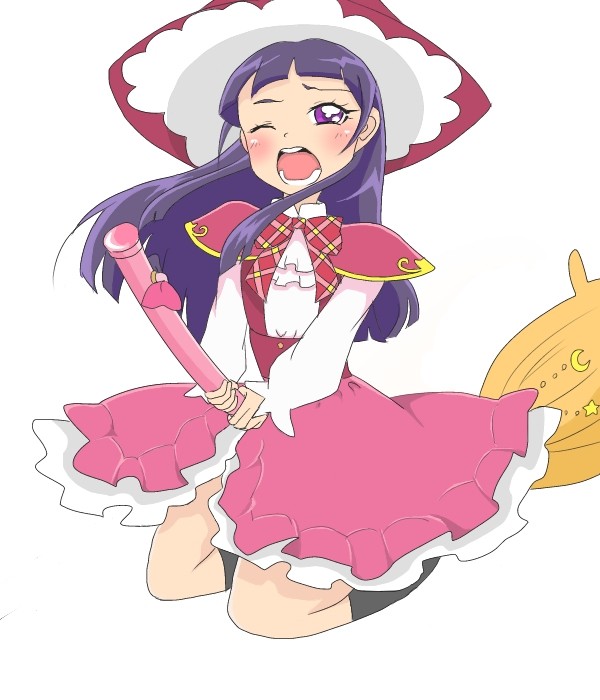 「箒よ、止まりなさ～～い！！」