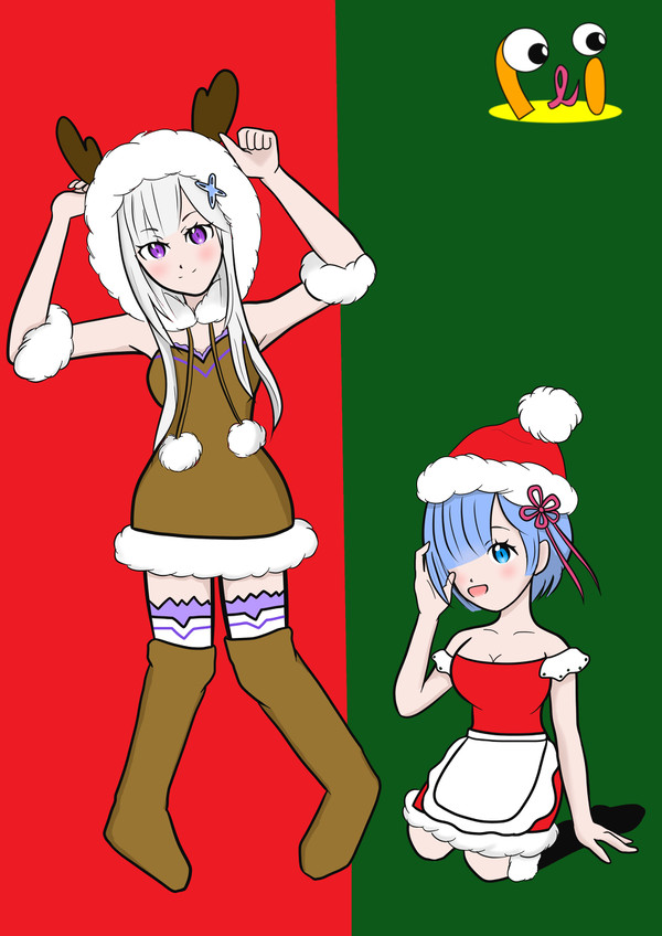 Ｒｅ：ゼロから始める異世界生活　クリスマスコスプレさせてみた♪