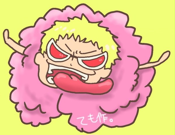 ドフラミンゴ描きました♪