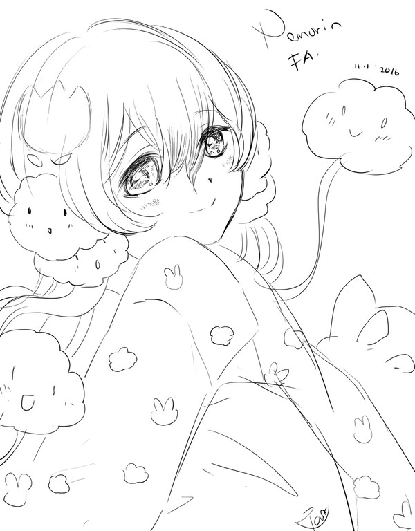 fanart sketch of Nemurin