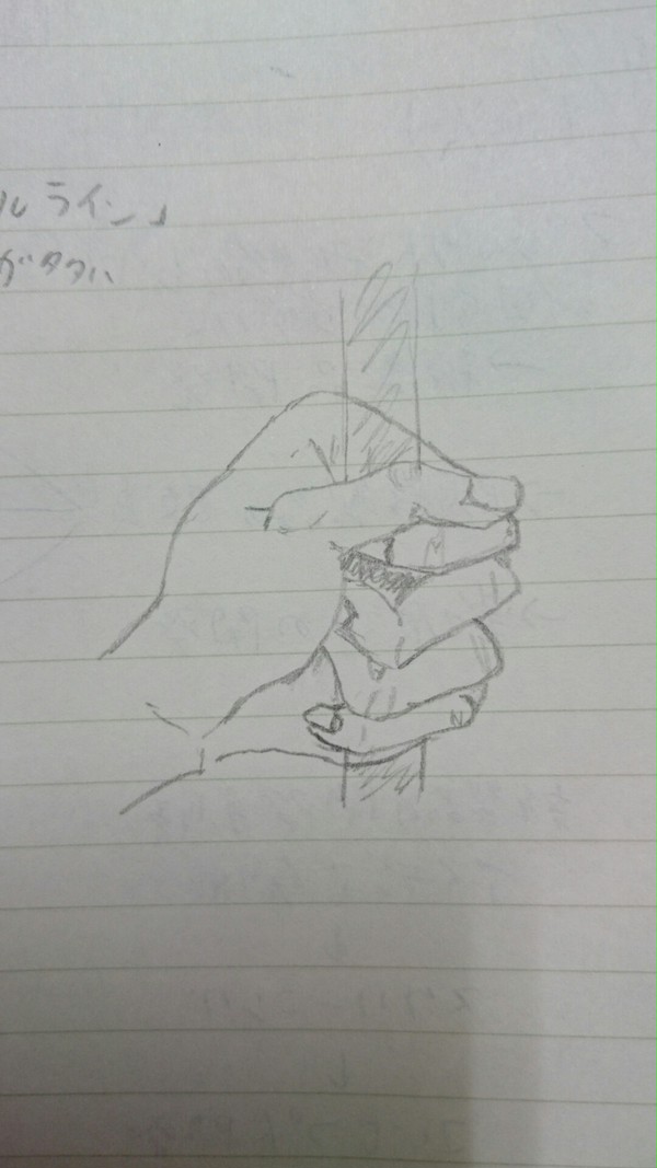 手の練習