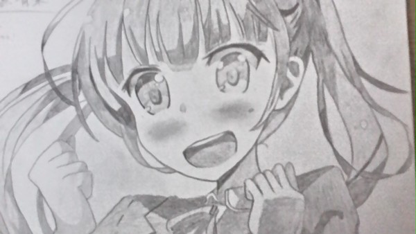 NEW GAME!の涼風青葉の模写です。