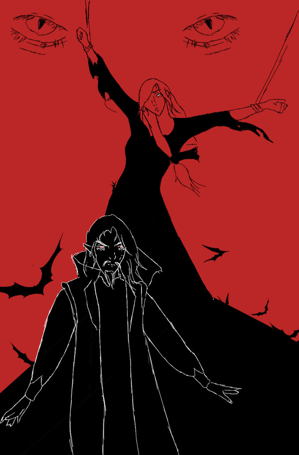 Sketch - Dracula and Lisa