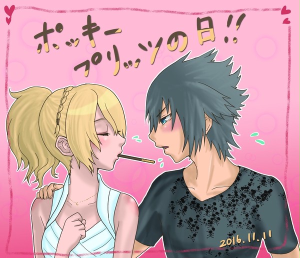 ルーナとノクトでポッキーの日