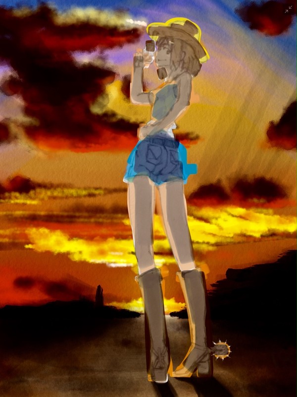 夕日のガンガール（イメージ）