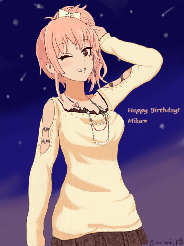 誕生日のカリスマギャル（城ヶ崎美嘉生誕祭絵）