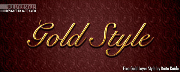 Photoshop Gold Layer Style Free