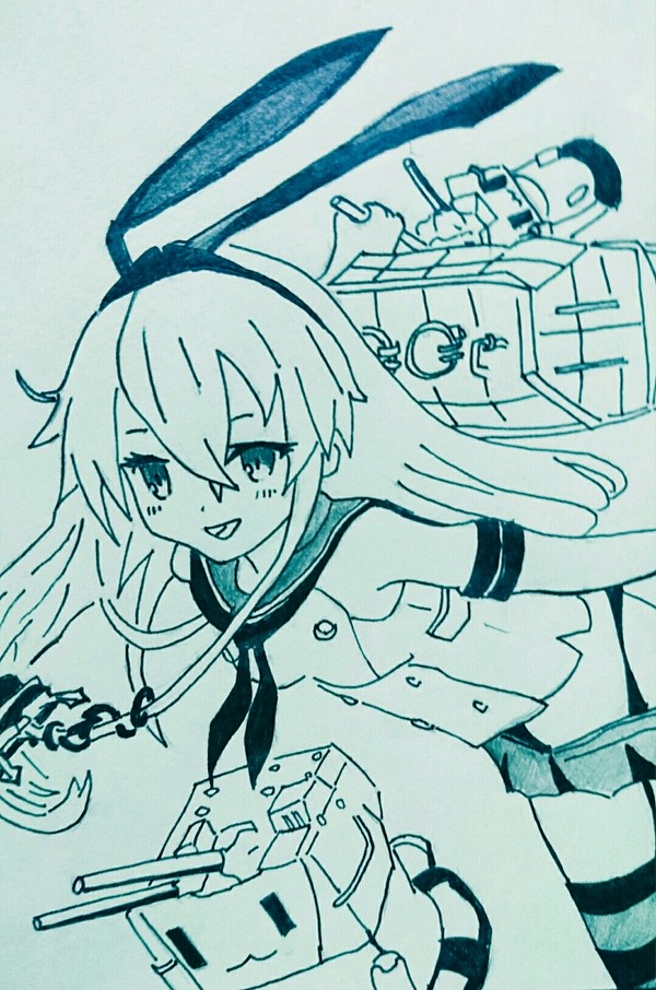 島風描いてみました！