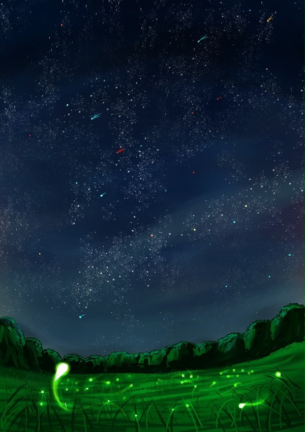 空想世界〜蛍と夜空〜
