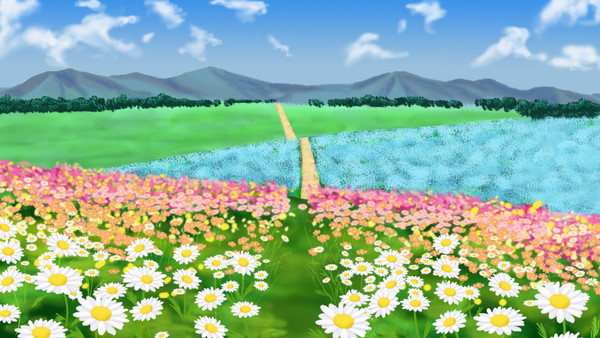 背景用　花畑その1