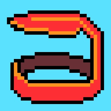 しょうゆの中蓋のドット絵