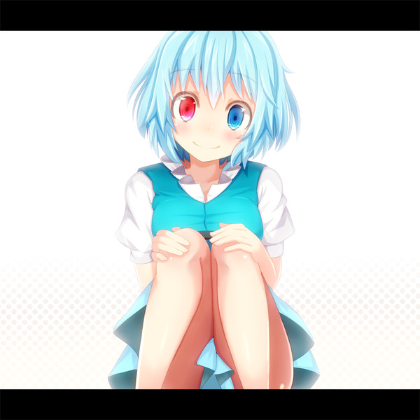 座る小傘