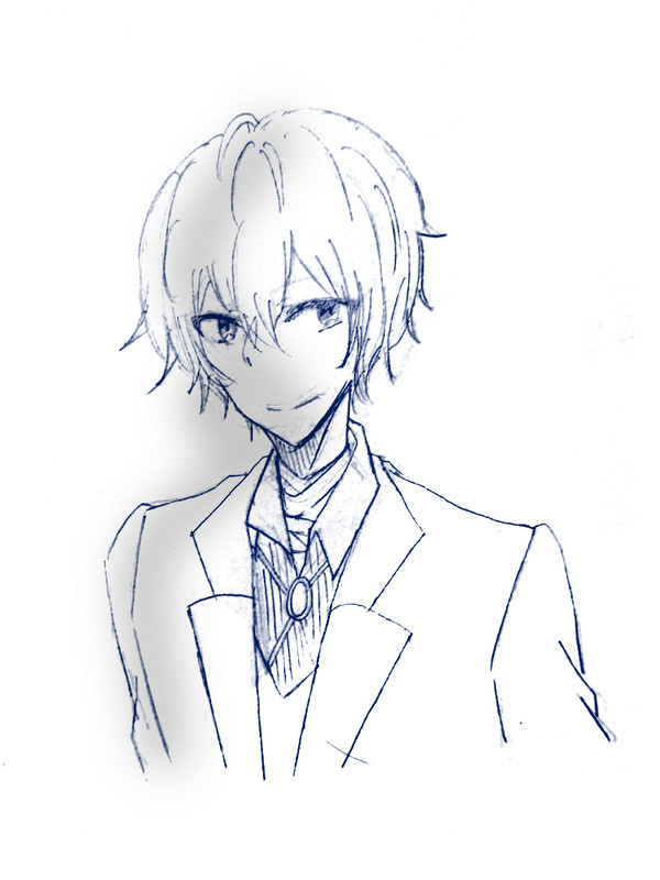 落描き太宰さん