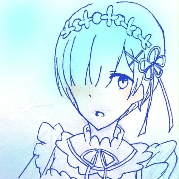 リゼロ レム 落描き