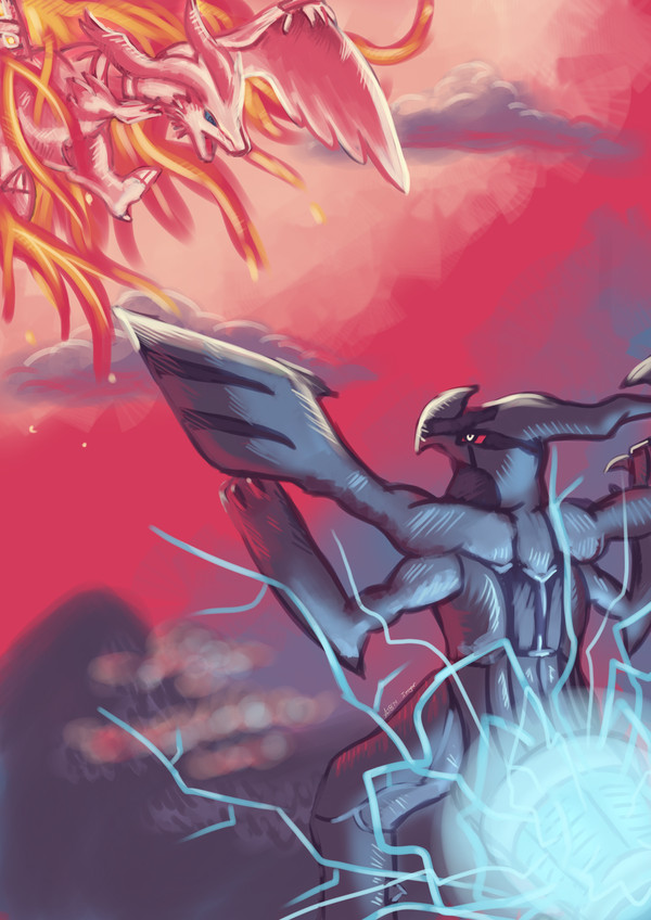 Reshiram vs Zekrom
