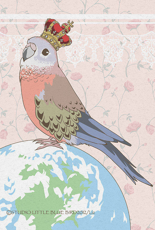 2012看板　王冠アキクサインコ