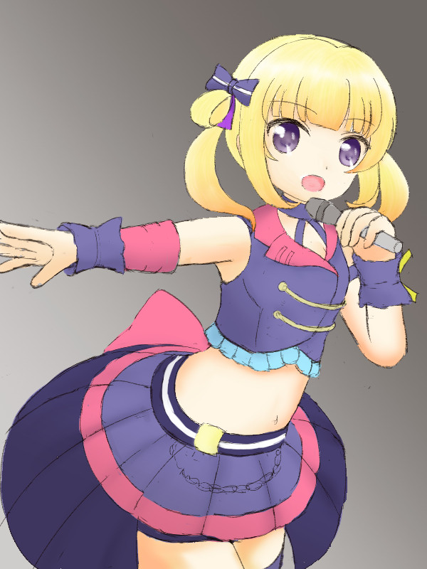 百花落書き