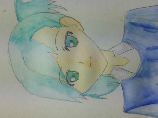 水彩色鉛筆で描いてみた