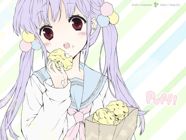 [上色練習 #01] 泡芙女孩 Puff Girl
