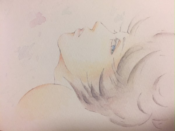 横顔。
