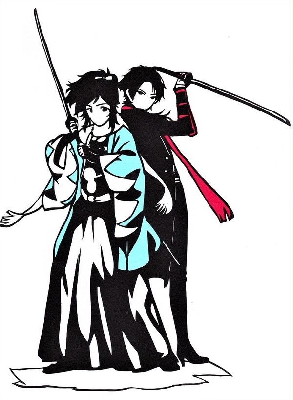 【切り絵】加州清光・大和守安定【刀剣乱舞】