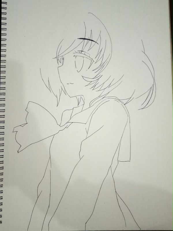 棕色头发的少女