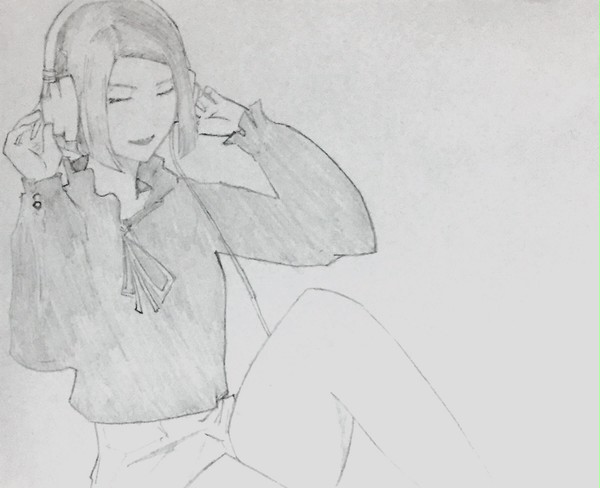 ヘッドホン女子