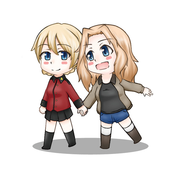 C91 アクキー ガルパン合同イラスト本チラ見せ